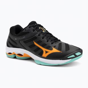 Scarpe da pallavolo Mizuno Wave Voltage 2 nero/tangelo/verde ghiaccio