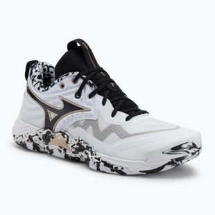 Scarpe da pallavolo Mizuno Wave Momentum Elite white/black/ge gold