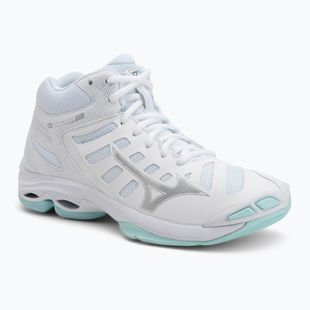 Scarpe da volley donna Mizuno Wave Voltage 2 Mid white/blue tint