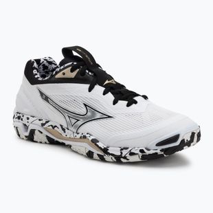 Scarpe da pallamano Mizuno Wave Stealth 6 white/black/ge gold