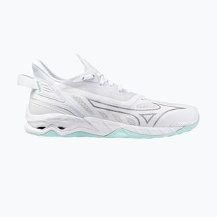 Scarpe da pallamano da donna Mizuno Wave Mirage 5 bianco/blu tinta unita