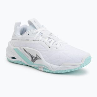 Scarpe da pallamano da donna Mizuno Wave Stealth Neo 2 white/blue tint