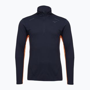 Maglia running uomo manica lunga Mizuno Tech Thermal Charge Half Zip baritone blue