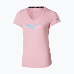 Maglietta da running da donna Mizuno Core Runbird Tee color malva sbiancato