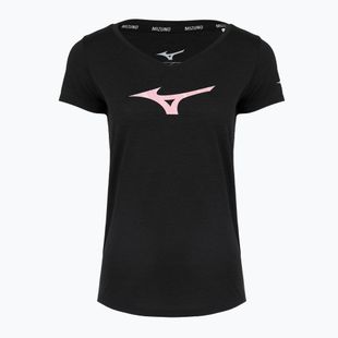 Maglietta da corsa da donna Mizuno Core Runbird Tee nero/mauve