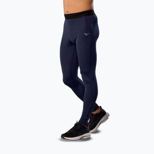 Leggings da corsa da uomo Mizuno Core Impulse Long blu baritono
