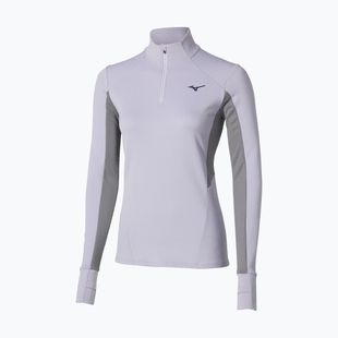 Felpa running donna Mizuno Active Warm Half Zip blu islandese