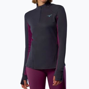 Felpa running donna Mizuno Active Warm Half Zip baritone blue