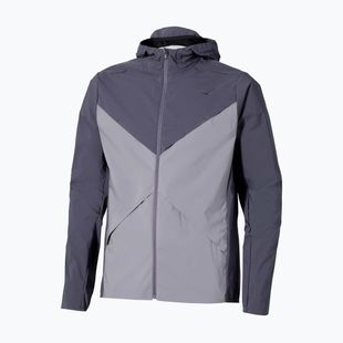 Giacca da running uomo Mizuno Tech Thermal Charge Hooded quiksilver