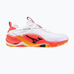 Scarpa da pallamano Mizuno Wave Stealth Neo 2 bianco/corallo rosso 2/citrus