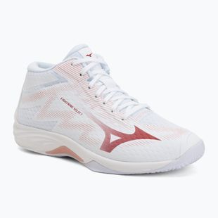 Scarpe da volley donna Mizuno Lightning Select Mid White/Rose Elegance/Lava Falls
