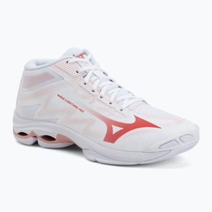 Scarpe da pallavolo donna Mizuno Wave Lightning Pro Mid white/rose elegance/lava falls