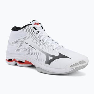 Scarpe da pallavolo Mizuno Wave Lightning Pro Mid white/black/fiery red