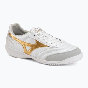 Scarpe da calcetto Mizuno Morelia Sala Pro IN white/football gold/galaxy silver
