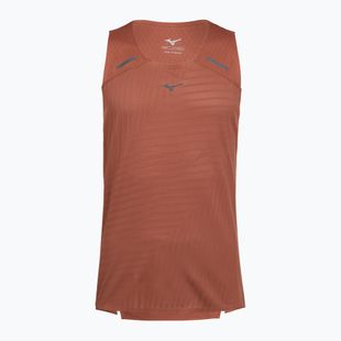 Canotta running uomo Mizuno Tech Light Tank copper brown