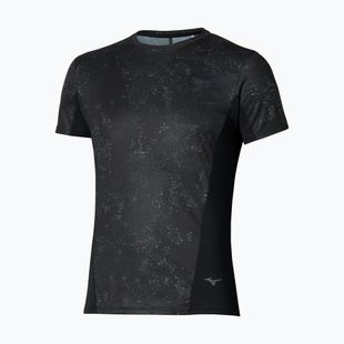 Maglia da running uomo  Mizuno Active DryAeroFlow Graphic black/gray