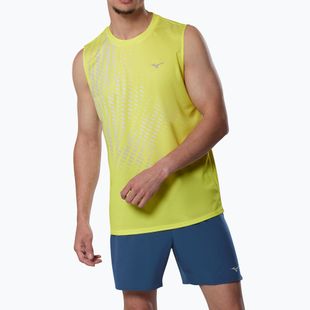 Maglia running da uomo Mizuno Core Graphic Sleeveless lightning yellow