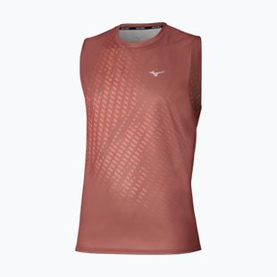 Maglia running uomo Mizuno Core Graphic Sleeveless copper brown