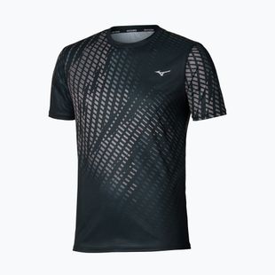 Maglia running uomo Mizuno Core Graphic Tee black/gray