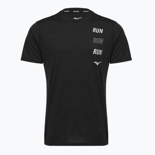 Maglia da corsa da uomo Mizuno Core Run Short Sleeve Tee black