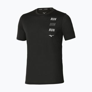 Maglia da corsa da uomo Mizuno Core Run Short Sleeve Tee black