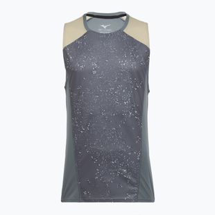 Canotta da running uomo Mizuno Active DryAeroFlow Graphic Tank Top lava smoke