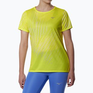 Maglia running donna Mizuno Core Graphic Tee lightning yellow