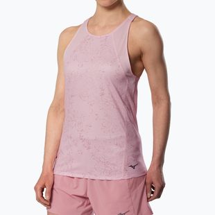 Canotta da running donna Mizuno Active DryAeroFlow Graphic Tank Top pinkesque