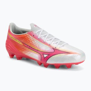 Scarpe da calcio Mizuno Alpha III Japan FG white/fuchsia purple