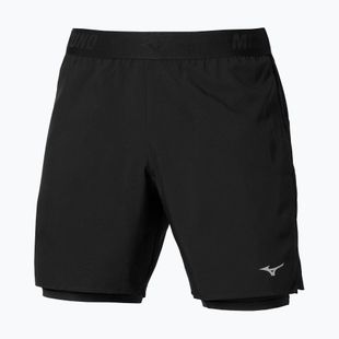 Pantaloncini da running uomo Mizuno Core 5.5 Inches 2in1 black