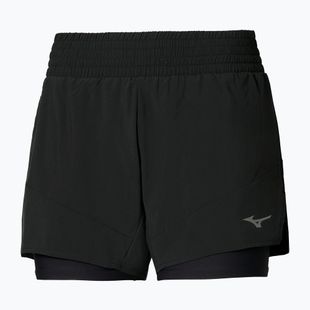 Pantaloncini da running donna Mizuno Active 2in1 4.5 black