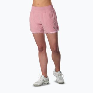 Pantaloncini da corsa donna Mizuno Active 2in1 4.5 rose elegance