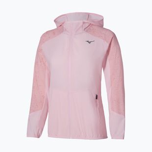 Giacca da running donna Mizuno Active Alpha Hooded pinkesque