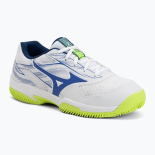 Scarpe da tennis da uomo Mizuno Break Shot 5 CC white/dazzling blue/lightning