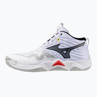 Scarpe da volley Mizuno Wave Momentum Elite Mid white/black/fiery red
