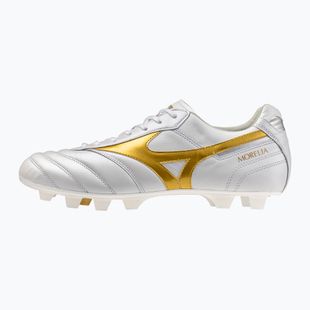Scarpe da calcio Mizuno Morelia II Japan FG white/football gold/galaxy silver