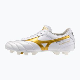 Scarpe da calcio Mizuno Morelia II Pro FG white/football gold/galaxy silver