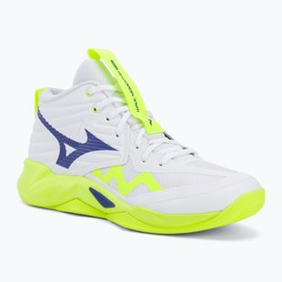 Scarpe da pallavolo Mizuno Wave Momentum Pro Mid white/lightning yellow/dazzling blue