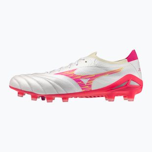Scarpe da calcio Mizuno Morelia Neo IV Beta Elite FG white/pink tetra/fuchsia purple
