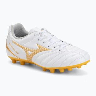 Scarpe da calcio junior Mizuno Monarcida Neo III Select AG white/mp gold