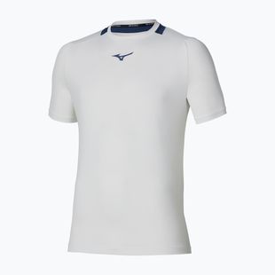Maglietta da tennis da uomo Mizuno Tennis Core Short Sleeve Tee white/insignia blue
