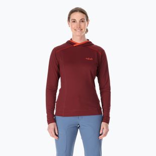 Giacca da trekking da donna Rab Force Hoody deep heather