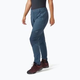 Pantaloni softshell donna Rab Torque Mountain orion blue/blue night