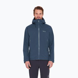 Giacca da pioggia da uomo Rab Downpour Light tempest blue