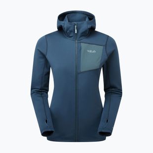 Felpa Rab Superflux Hoody donna blu tempesta