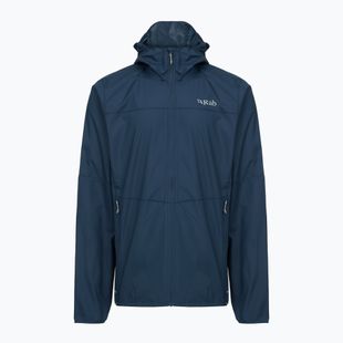 Giacca Rab Windgather Hoody da uomo blu tempesta