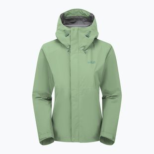 Giacca impermeabile da donna Rab Downpour fig green