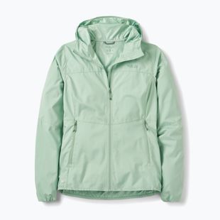Giacca antivento da donna Rab Windgather Hoody fig green