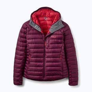 Piumino donna Rab Microlight Alpine Hoody mulberry
