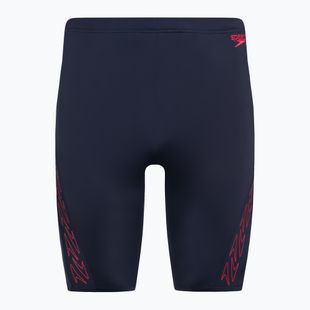 Costume da bagno Speedo Hyper Boom Splice da uomo true navy/fed red